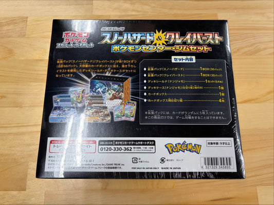 Snow Hazard & Clay Burst Pokémon Center Gym Set