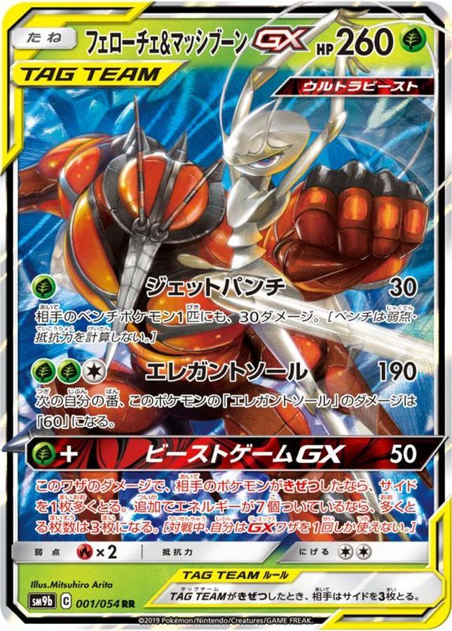 Ferrothorn & Buzzwole GX【RR】{001/054} [SM9b]